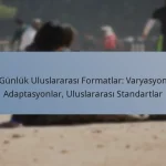 Bir Günlük Uluslararası Formatlar: Varyasyonlar, Adaptasyonlar, Uluslararası Standartlar