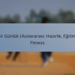 Bir Günlük Uluslararası: Hazırlık, Eğitim, Fitness