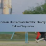 Bir Günlük Uluslararası Kurallar: Stratejiler, Takım Oluşumları
