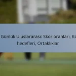 Bir Günlük Uluslararası: Skor oranları, Koşu hedefleri, Ortaklıklar