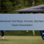 Geleneksel Test Maçı: Format, Skorlama, Takım Dinamikleri