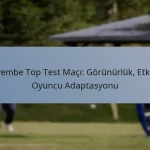 Pembe Top Test Maçı: Görünürlük, Etki, Oyuncu Adaptasyonu