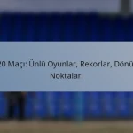 T20 Maçı: Ünlü Oyunlar, Rekorlar, Dönüm Noktaları