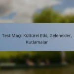 Test Maçı: Kültürel Etki, Gelenekler, Kutlamalar